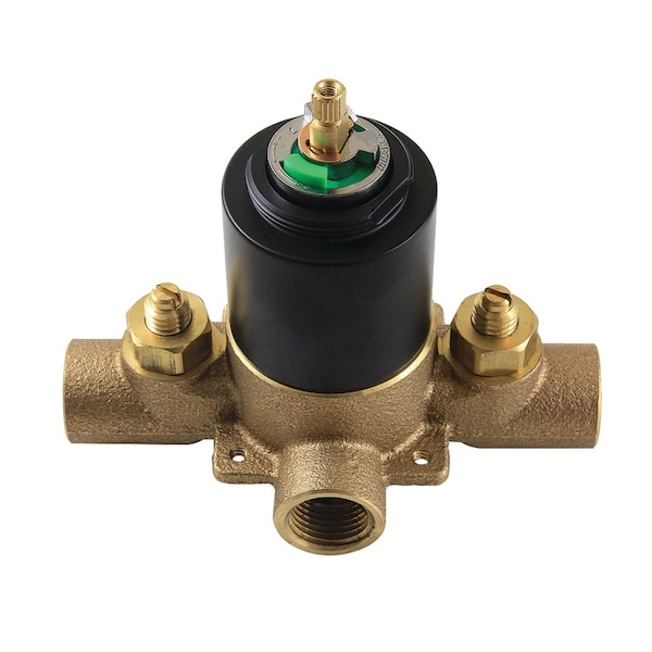 Pressure Balanced Tub and Shower Valve, Matte Black